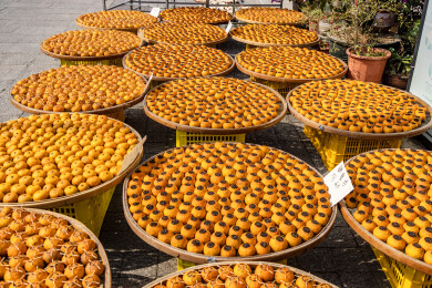 中国广东省江门市新会区茶坑村晒陈皮