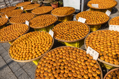 中国广东省江门市新会区茶坑村晒陈皮