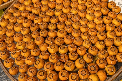 中国广东省江门市新会区茶坑村晒陈皮