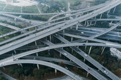 重庆盘龙立交重庆最复杂立交桥航拍