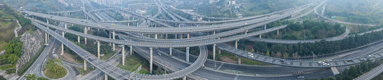 重庆盘龙立交重庆最复杂立交桥航拍