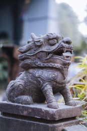 青羊宫石雕龙守护神兽