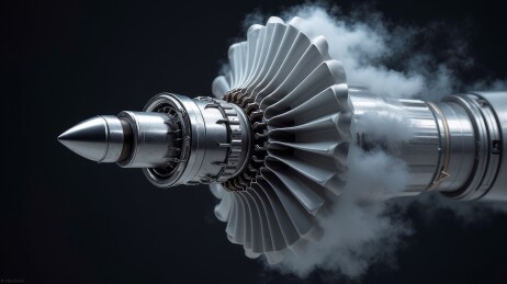 涡轮发动机的喷气流