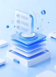 蓝色科技感图标设计