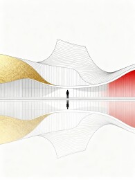 地标建筑极简城市展馆主视觉