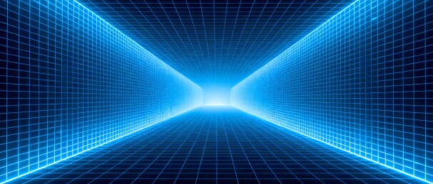 数字隧道未来科技风发布会主视觉