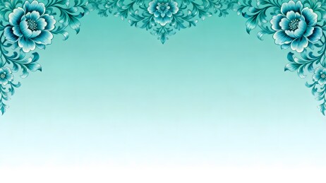 青花花卉图案背景设计