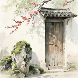 旧院的白墙黛瓦