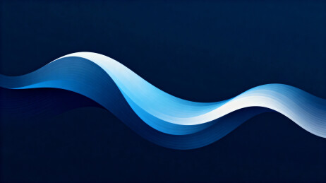 蓝色渐变波浪线条动态背景设计