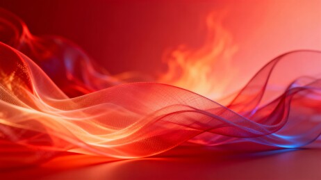 红绸光焰国风盛典背景