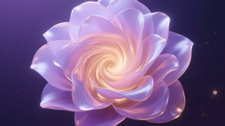 紫莲绽放神秘光晕