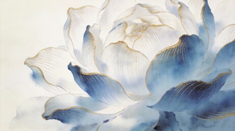 蓝莲鎏金轻奢晚宴主视觉