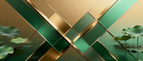 荷韵展台高端美妆发布会背景