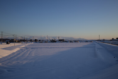 北海道旭川的雪景