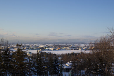北海道旭川的冬季雪景