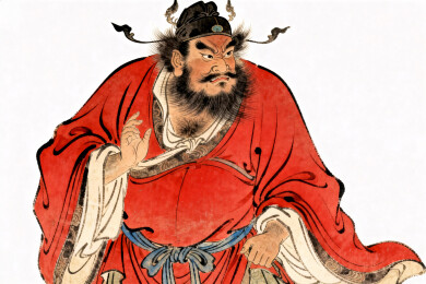 中国传统神话钟馗人物画像