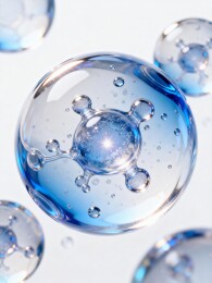 晶透玻球科技感医美发布会背景