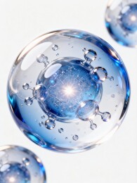 晶透玻球科技感医美发布会背景