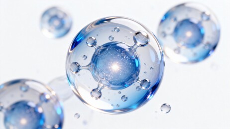 晶透玻球科技感医美发布会背景