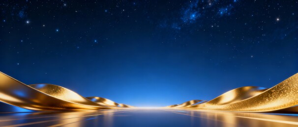 金块星轨未来科技发布会背景
