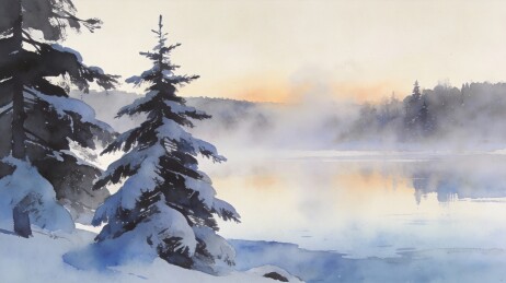 彩韵冬湖节庆主视觉