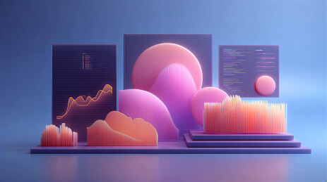 数据可视化3D艺术场景