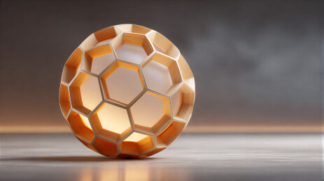 六边形蜂窝结构球形灯具