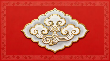 传统吉祥图案喜庆主视觉