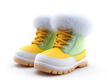 一双卡通雪地靴