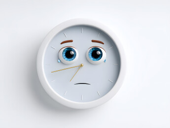 一个伤心流泪的挂钟