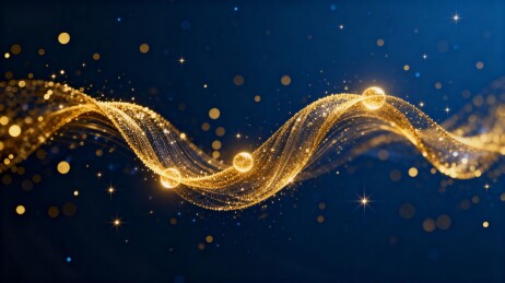 金光流淌的抽象艺术