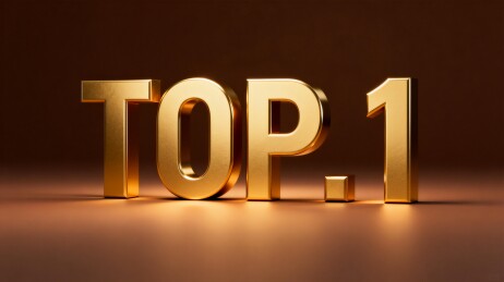 金色立体文字TOP1展示