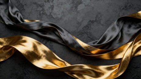 金丝带与黑绸缎