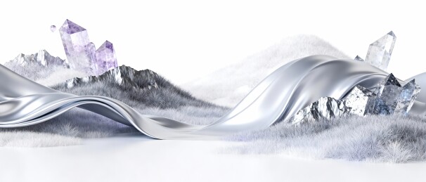 粉金幻境轻奢美业双主题背景