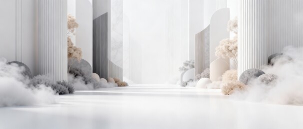 粉金幻境轻奢美业双主题背景