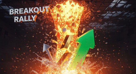 金属字母标识周围的爆炸