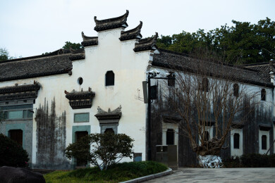 徽派古建筑白墙黛瓦