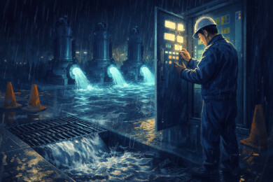 雨天泵站检修