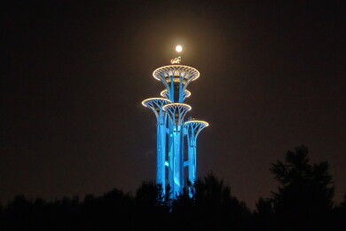 北京奥林匹克塔夜景