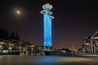 北京奥林匹克塔夜景