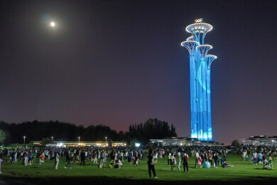 北京奥林匹克塔夜景