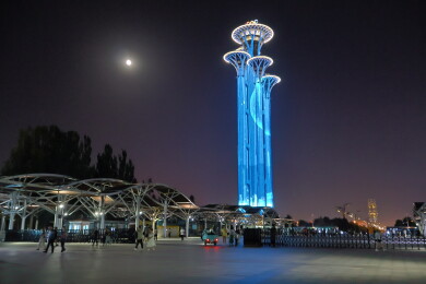 北京奥林匹克塔夜景