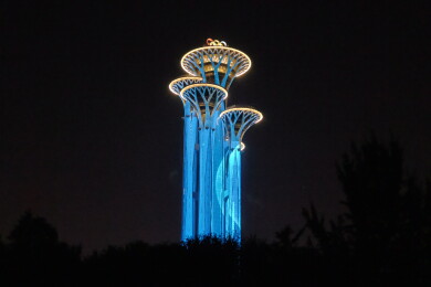 北京奥林匹克塔夜景