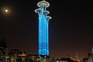 北京奥林匹克塔夜景