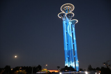 北京奥林匹克塔夜景