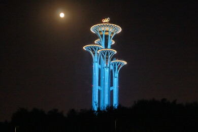 北京奥林匹克塔夜景