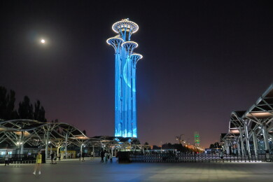 北京奥林匹克塔夜景