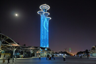 北京奥林匹克塔夜景