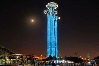 北京奥林匹克塔夜景