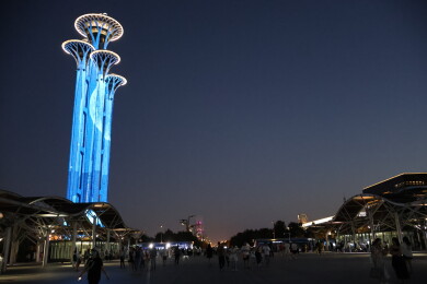北京奥林匹克塔夜景